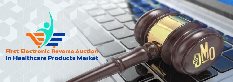 First Electronic Reverse Auction in Healthcare Products Market